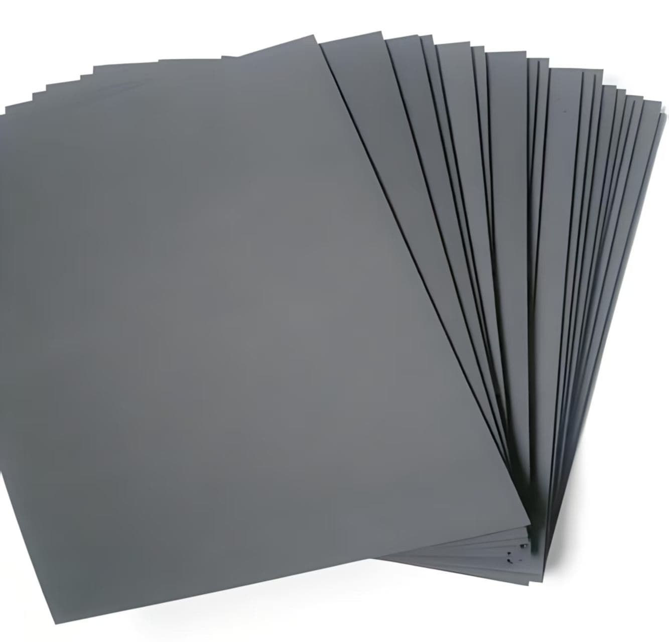 Gray sheet material samples